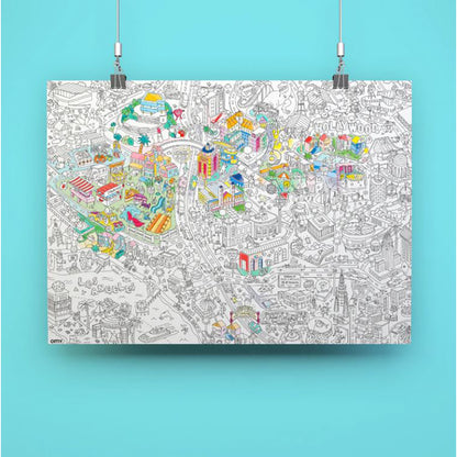 Omy stor plakat til farvelægning, Los Angeles