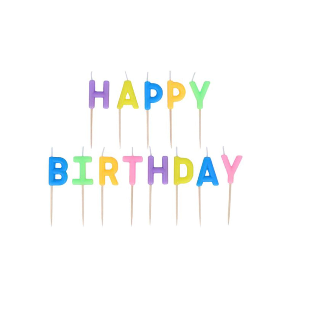 My Little Day kagelys, Happy birthday multicolor