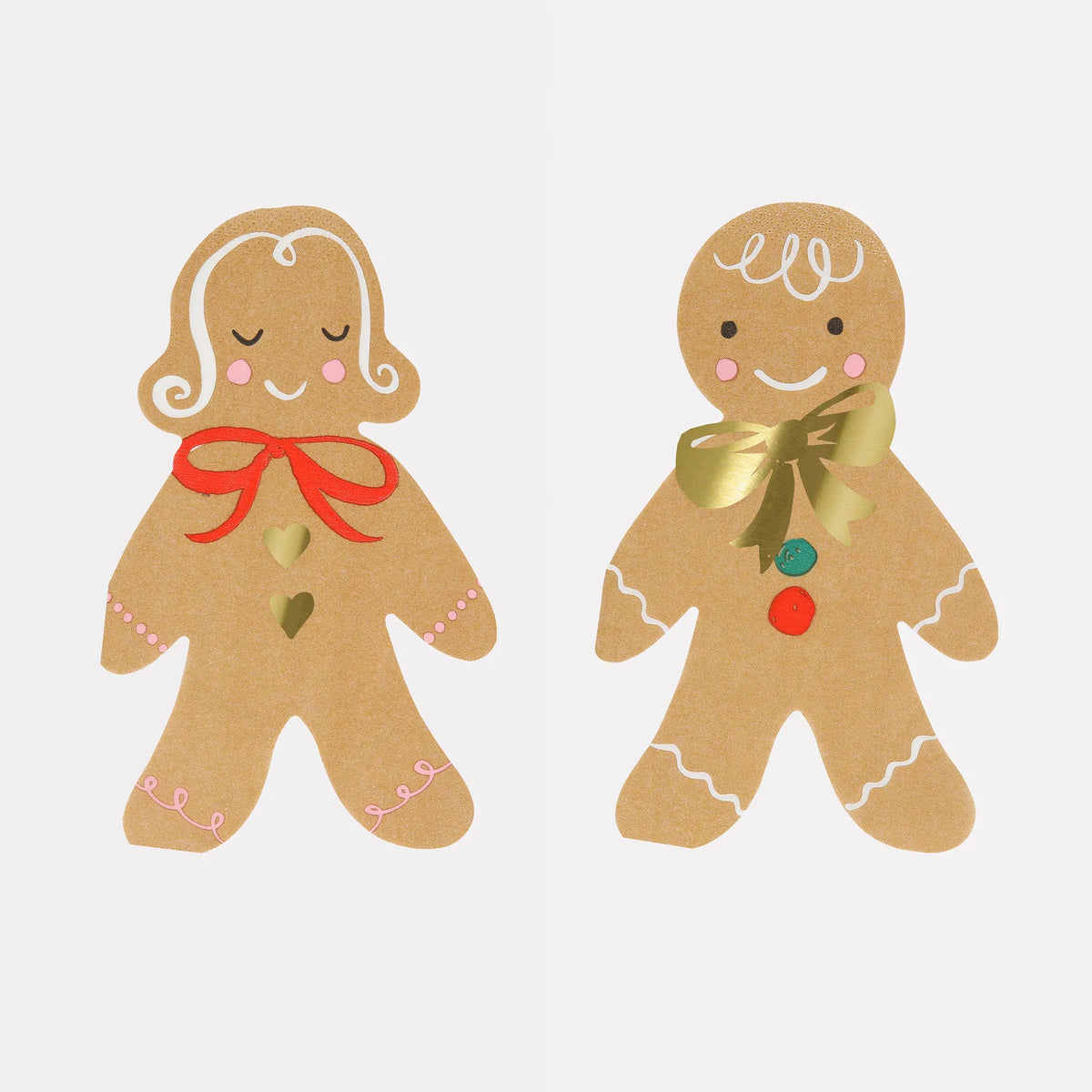 Meri Meri juleservietter, Gingerbread, 16 stk.
