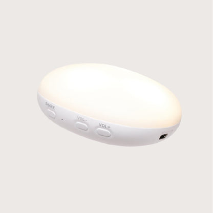 Moonie 2.0, økologisk Humming kanin m pink noise og lampe - Cappuccino