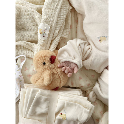 Fanga Fontana babytæppe, Venti Pointelle, GOTS - Antique white