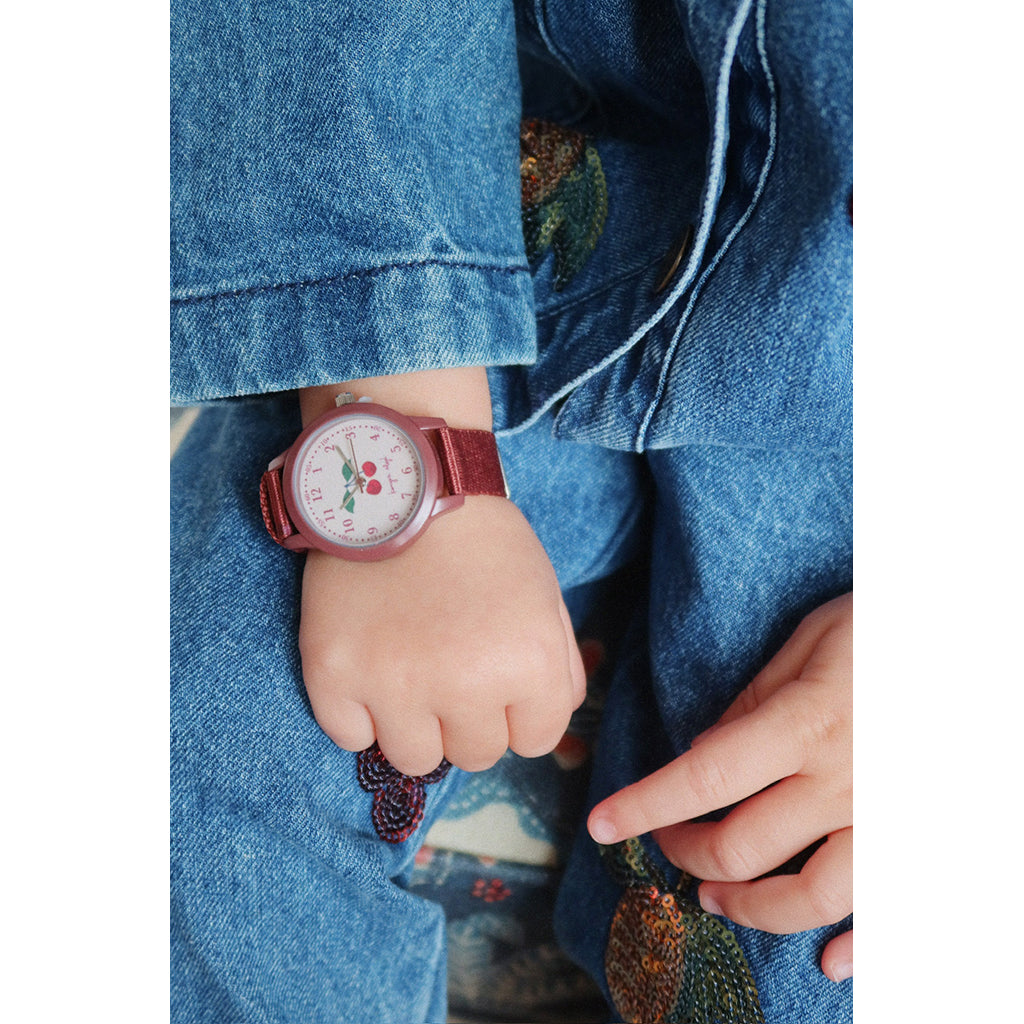 Konges Sløjd armbåndsur til børn, Cherry