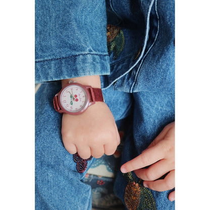Konges Sløjd armbåndsur til børn, Cherry