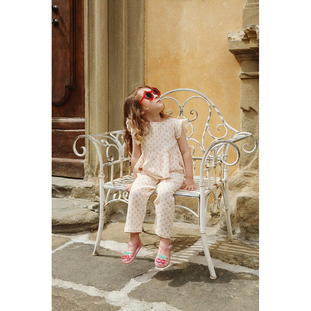 Konges Sløjd junior solbriller, Flower - Red