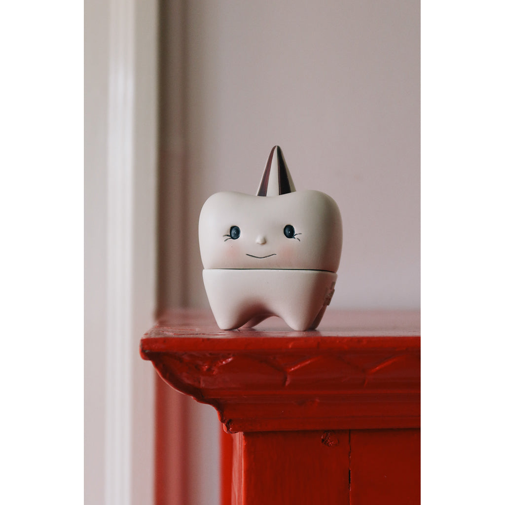 Konges Sløjd æske til mælketænder, Off-white