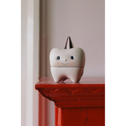 Konges Sløjd æske til mælketænder, Off-white