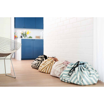Play&amp;Go To-i-én tæppe, Stripes black