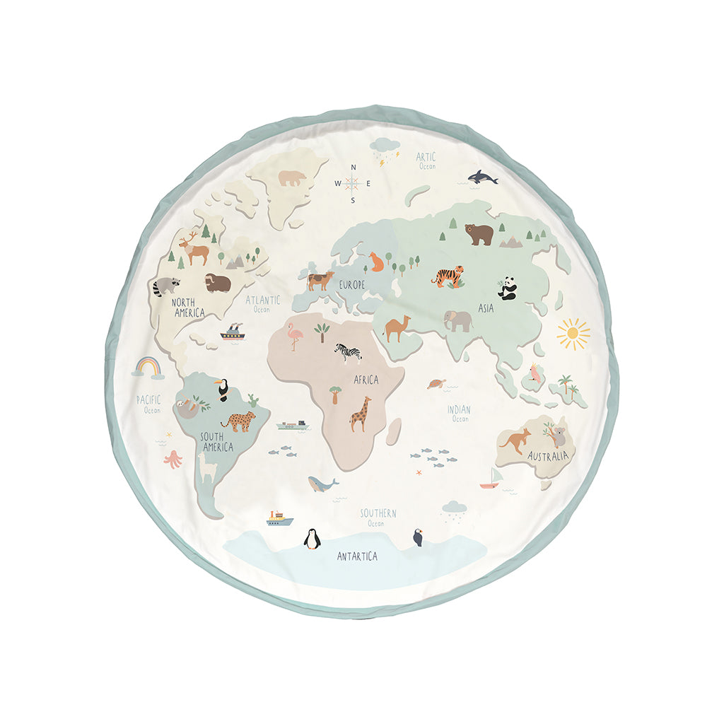 Play&amp;Go To-i-én tæppe, World map