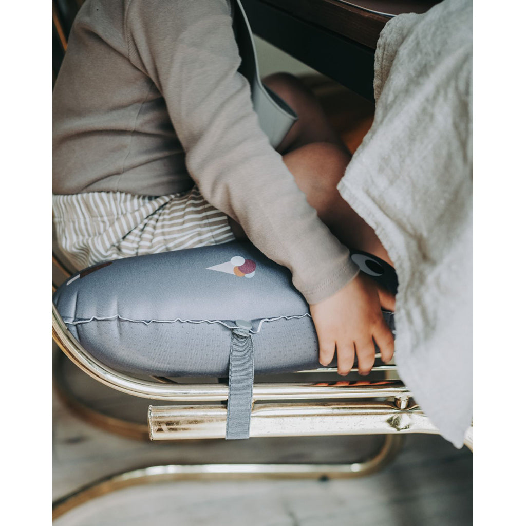 Noui Noui Have a seat, Oppustelig siddepude til børn - Ice cream anthracite