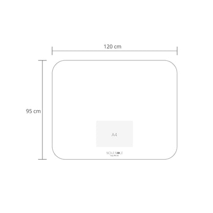 Noui Noui Floor mat, stoleunderlag - Grey powder