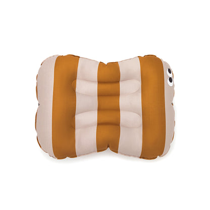 Noui Noui Have a seat, Oppustelig siddepude til børn - Stripes nude/mustard