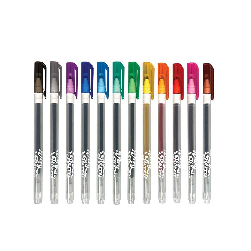 OOLY - Gelpen med duft 12 stk - Very Berry Strawberry