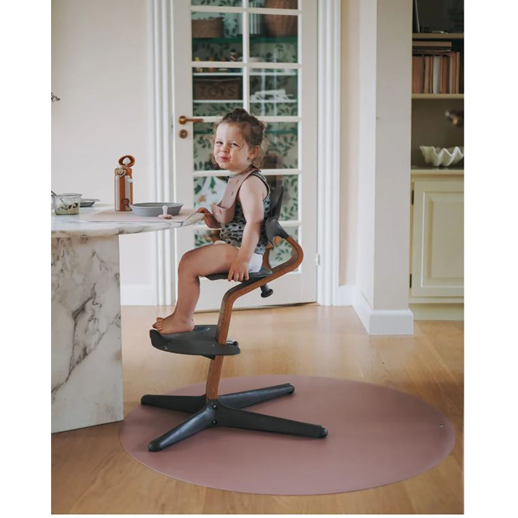 Noui Noui Floor mat, stoleunderlag, rundt - Old Rose