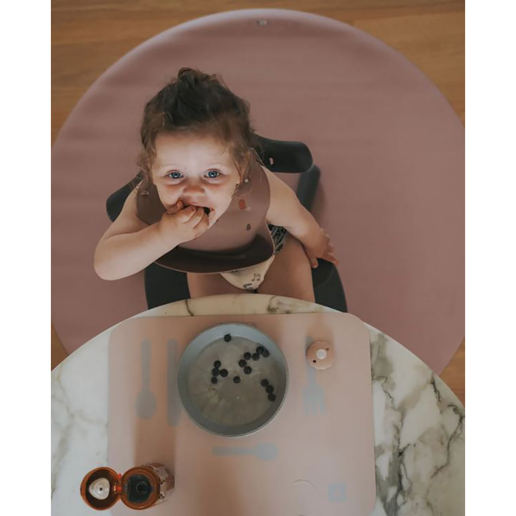 Noui Noui Floor mat, stoleunderlag, rundt - Old Rose