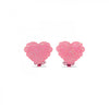 Milk x Soda Jelly Heart clip-on øreringe til børn, Pink