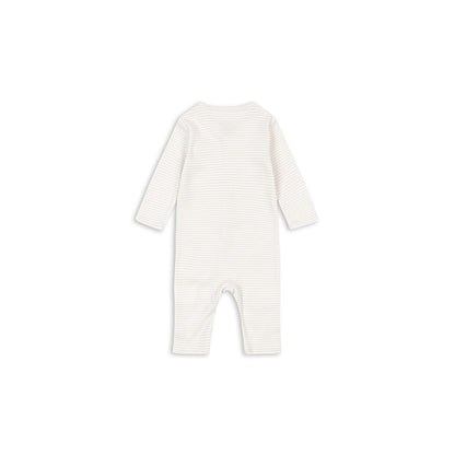 Fanga Fontana Fio bodystocking m. lange ærmer, Tea stripe gray dawn - str. 1 - 6 mdr.