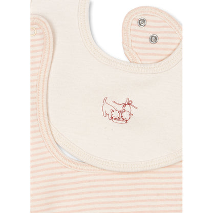 Fanga Fontana hagesmæk, Fio Stripe, 2-pak -  Blush mix