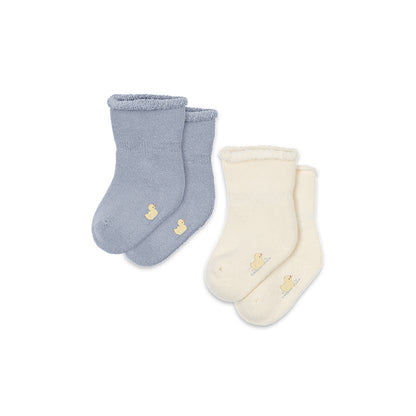 Fanga Fontana Vicino babystrømper, 2-pak - Gray dawn - str. 15-21