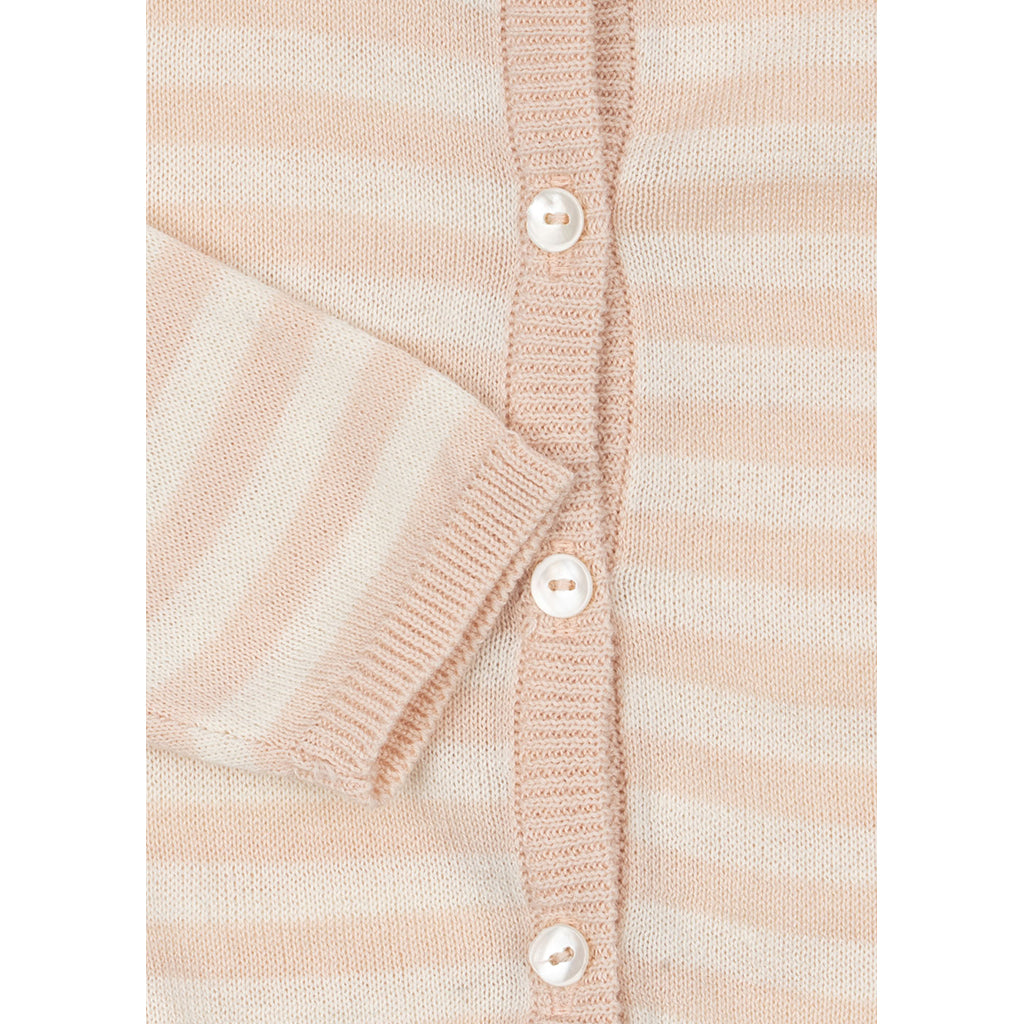 Fanga Fontana Venti baby cardigan, økologisk, Cameo rose  - str. 1 - 9 mdr.
