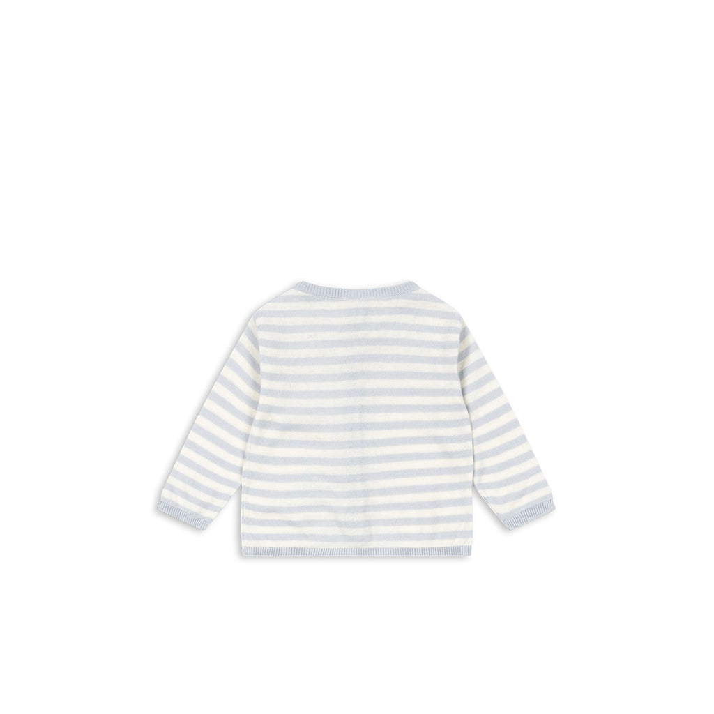 Fanga Fontana Venti baby cardigan, økologisk, Gray dawn  - str. 1 - 9 mdr.