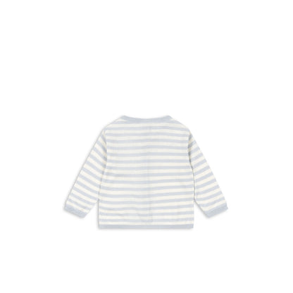 Fanga Fontana Venti baby cardigan, økologisk, Gray dawn  - str. 1 - 9 mdr.