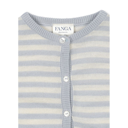 Fanga Fontana Venti baby cardigan, økologisk, Gray dawn  - str. 1 - 9 mdr.
