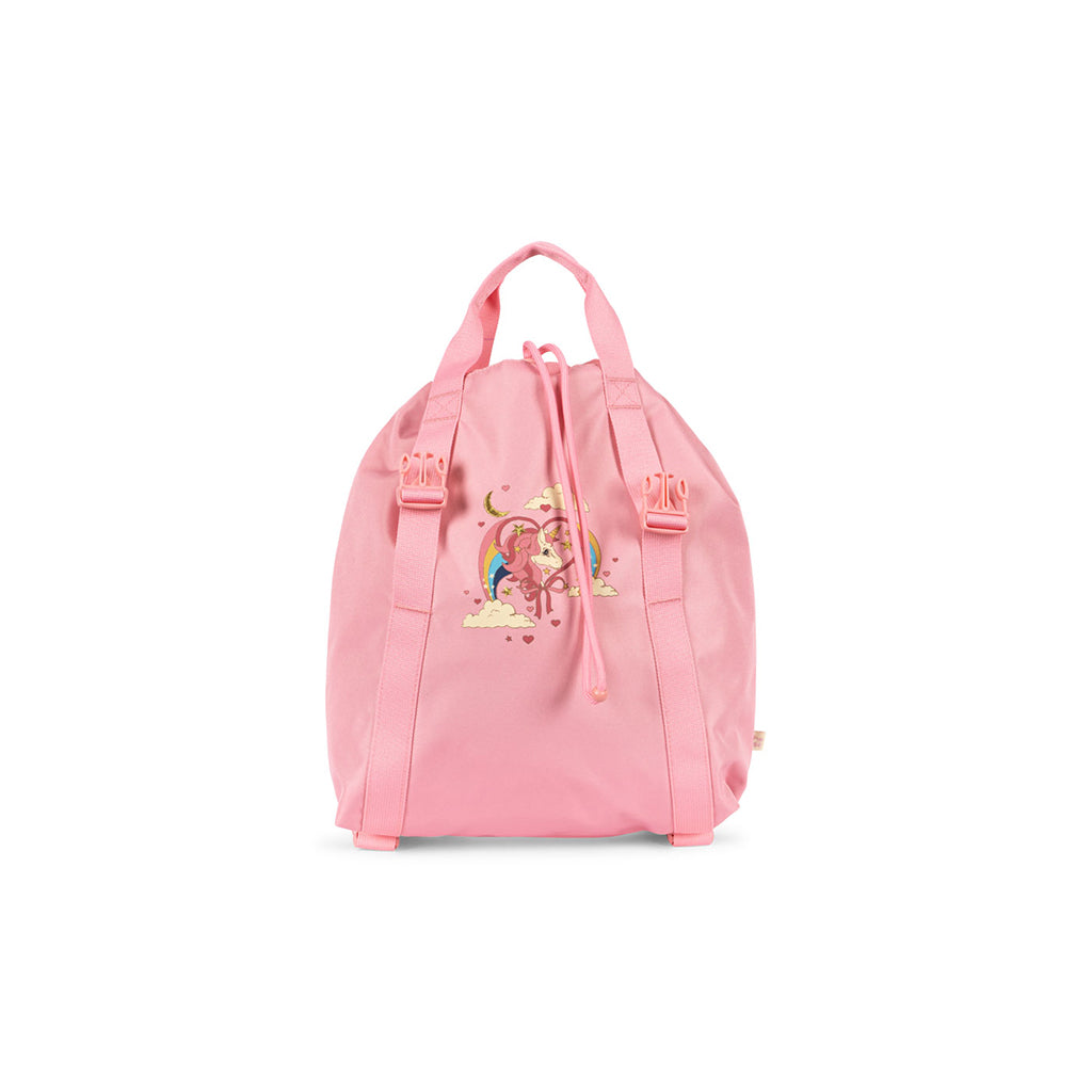 Konges Sløjd Clover skoletaske m. gymnastikpose og regnslag, Peony