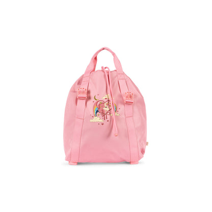 Konges Sløjd Clover skoletaske m. gymnastikpose og regnslag, Peony