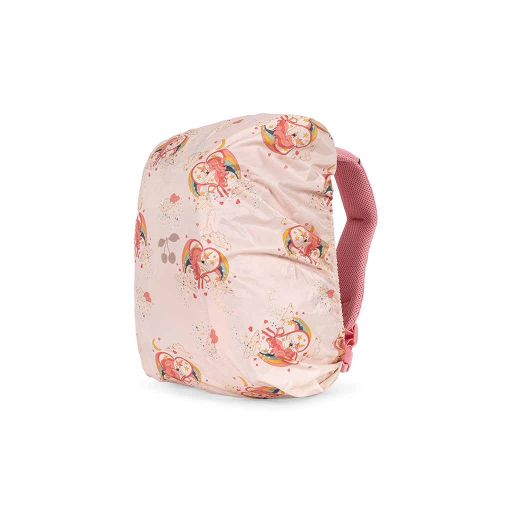 Konges Sløjd Clover skoletaske m. gymnastikpose og regnslag, Peony