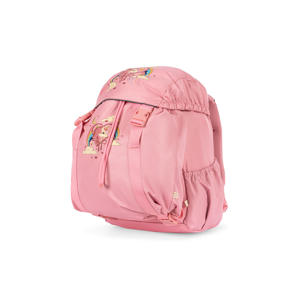 Konges Sløjd Clover skoletaske m. gymnastikpose og regnslag, Peony