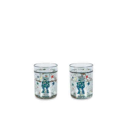 Konges Sløjd 2-pak glitter kopper, Hero Robot