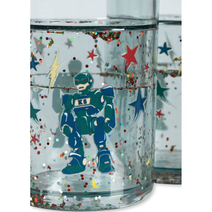 Konges Sløjd 2-pak glitter kopper, Hero Robot