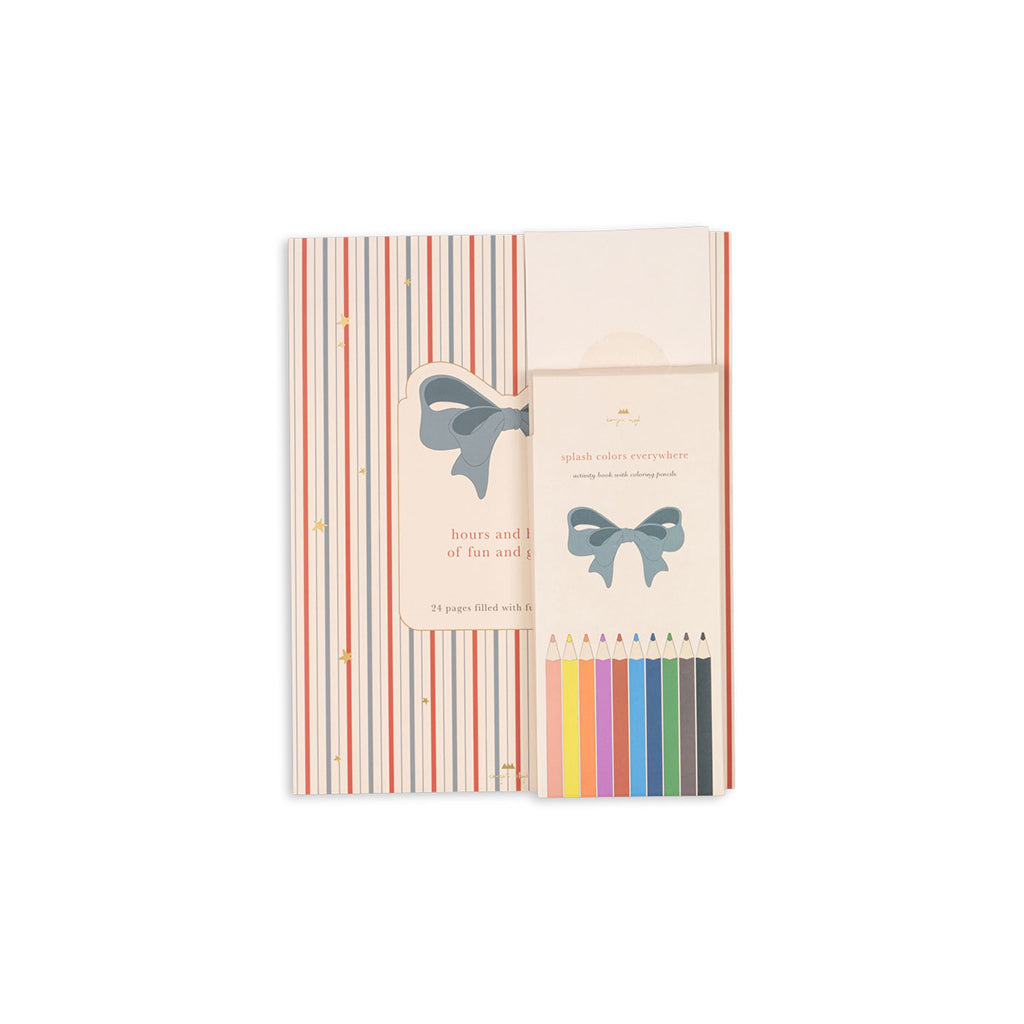 Konges Sløjd Aktivitetsbog m. farveblyanter og klistermærker - Multi