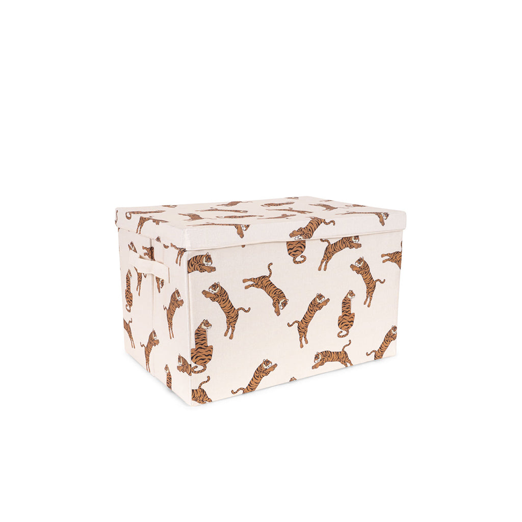 Konges Sløjd, stof opbevaringsæske, stor - Tiger