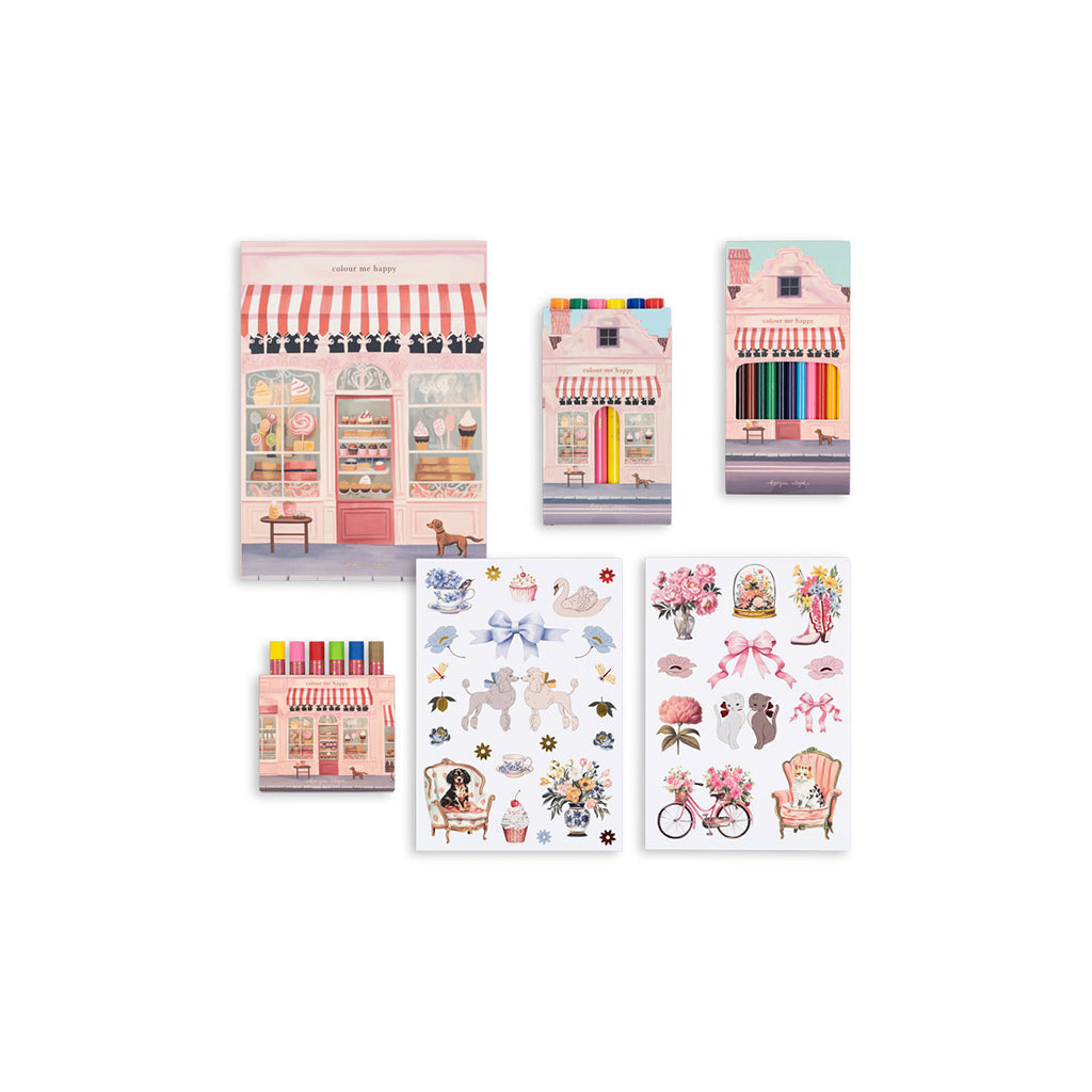 Konges Sløjd kuffert til den lille kunstner, Little artist - Pink