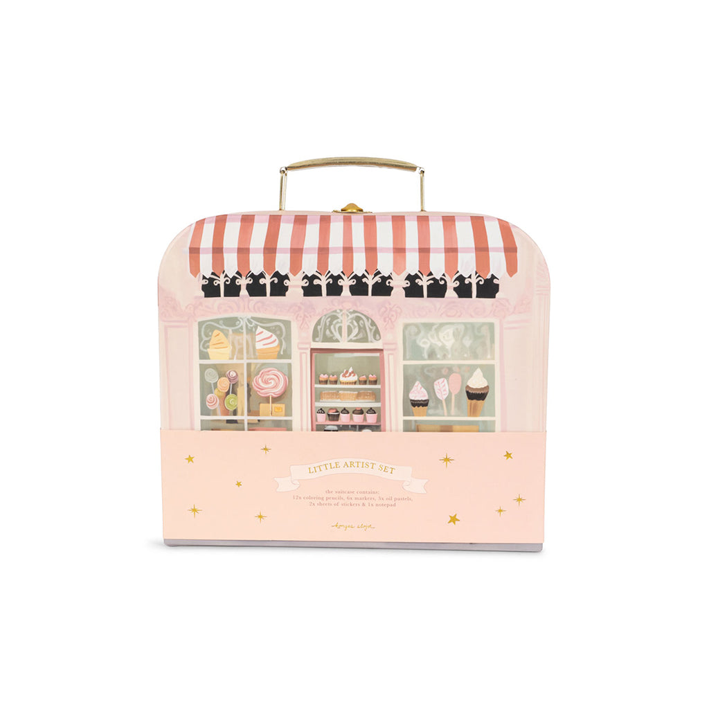 Konges Sløjd kuffert til den lille kunstner, Little artist - Pink