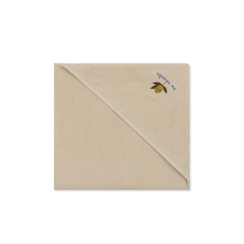 Konges Sløjd Terry håndklæde m. hætte, Lemon