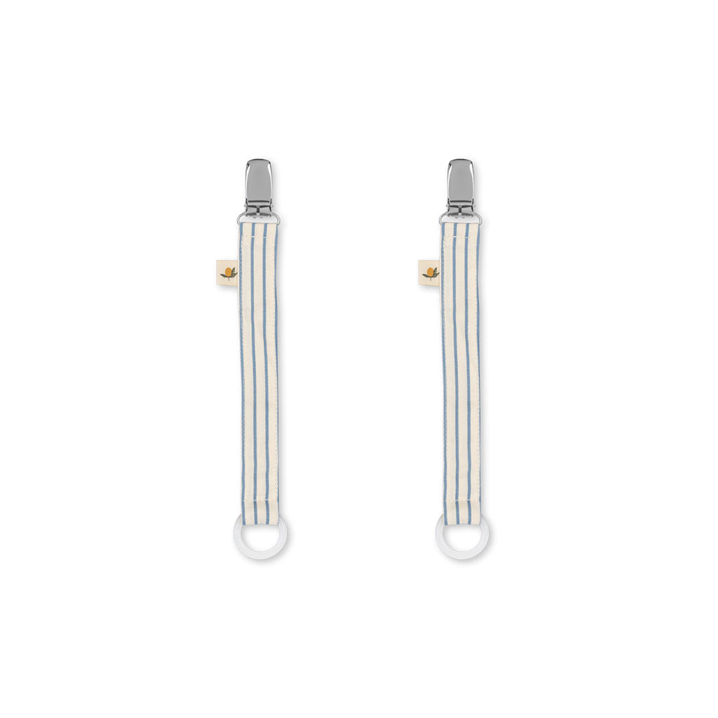 Konges Sløjd suttekæde, 2-pak, OEKO-TEX® - Stripe blue