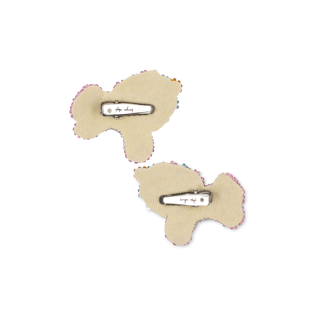 Konges Sløjd Hårspænder med perler, 2-pak - Unicorn beaded