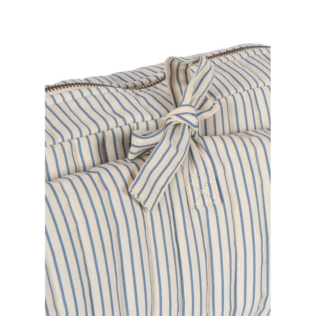 Konges Sløjd Bonnie pusletaske- og pusleunderlag i ét, Stripe blue