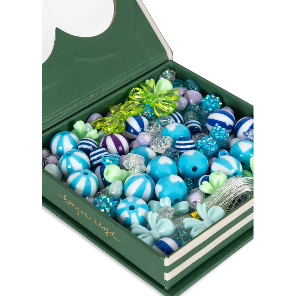 Konges Sløjd Perleæske, Box of pearls - Blue