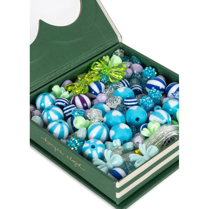 Konges Sløjd Perleæske, Box of pearls - Blue