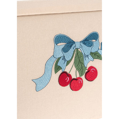 Konges Sløjd, stof opbevaringsæske, stor - Cherry bow