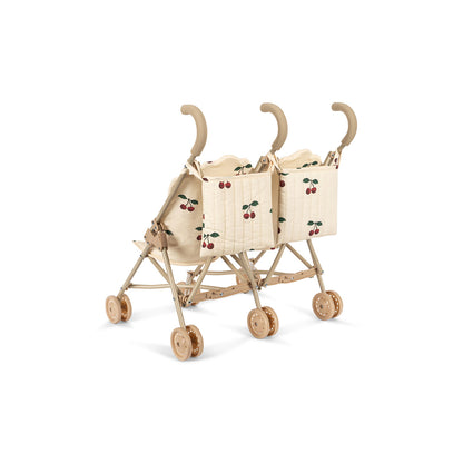 Konges Sløjd Tvillinge dukkeklapvogn, Ma grande cerise
