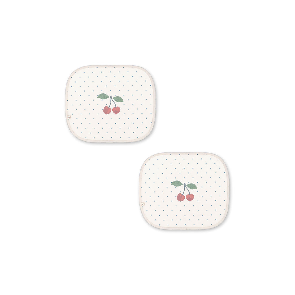 Konges Sløjd, Car sunshade, solskærm til bilruder, 2-pak - Navy dots