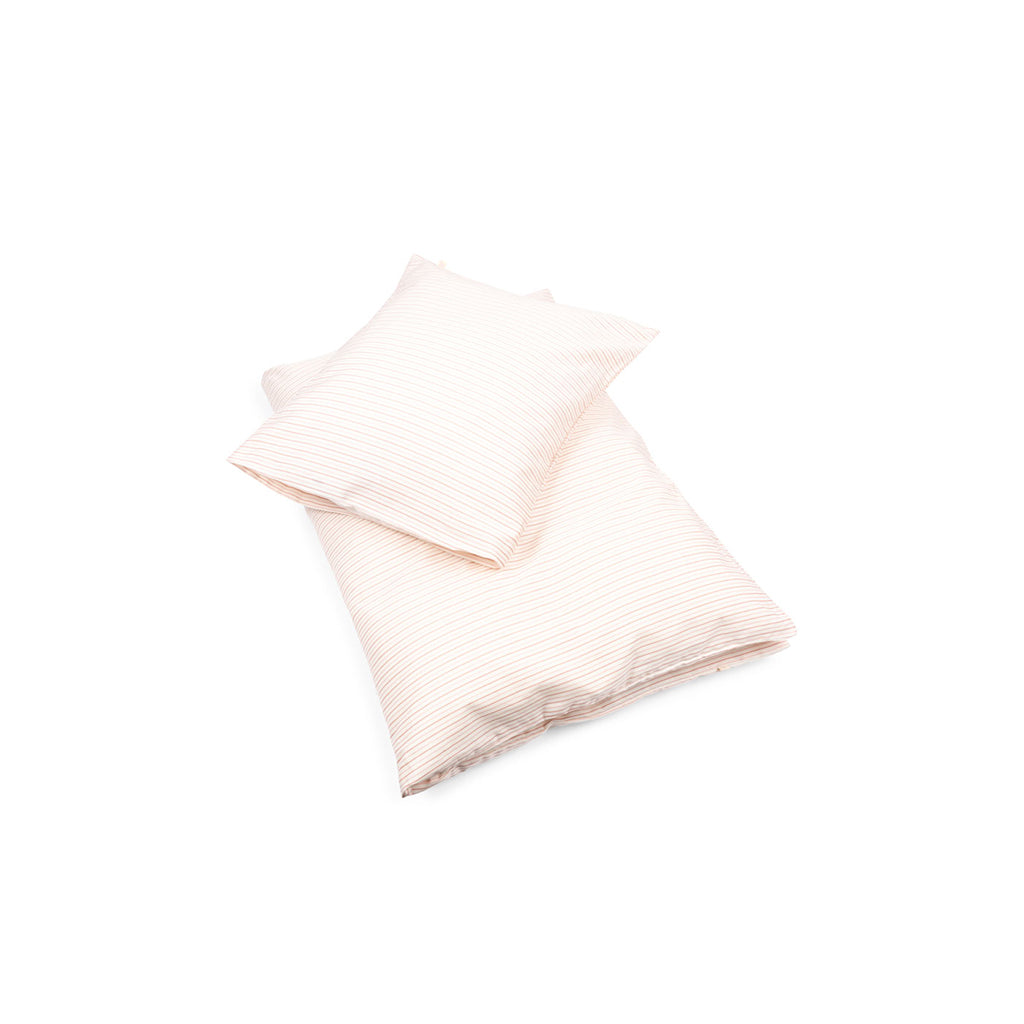Konges Sløjd voksensengetøj, økologisk GOTS - Stripe Petite Rose