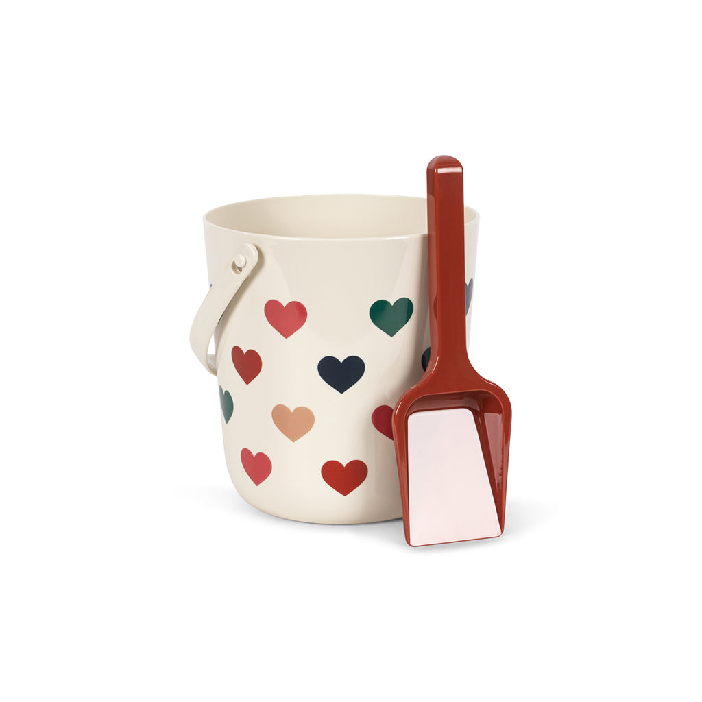 Konges Sløjd Strandsæt, spand og skovl - Bon coeur coloré