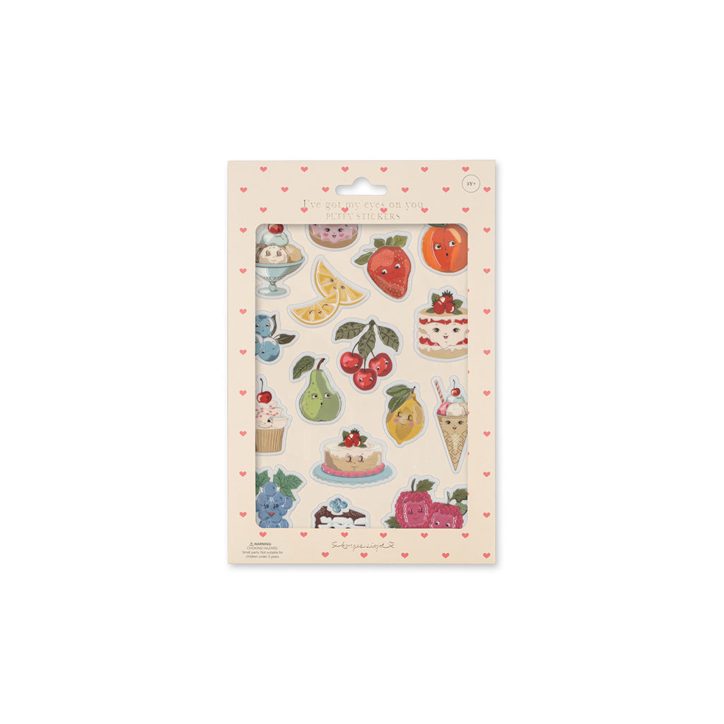 Konges Sløjd klistermærker, puffy - Frugter