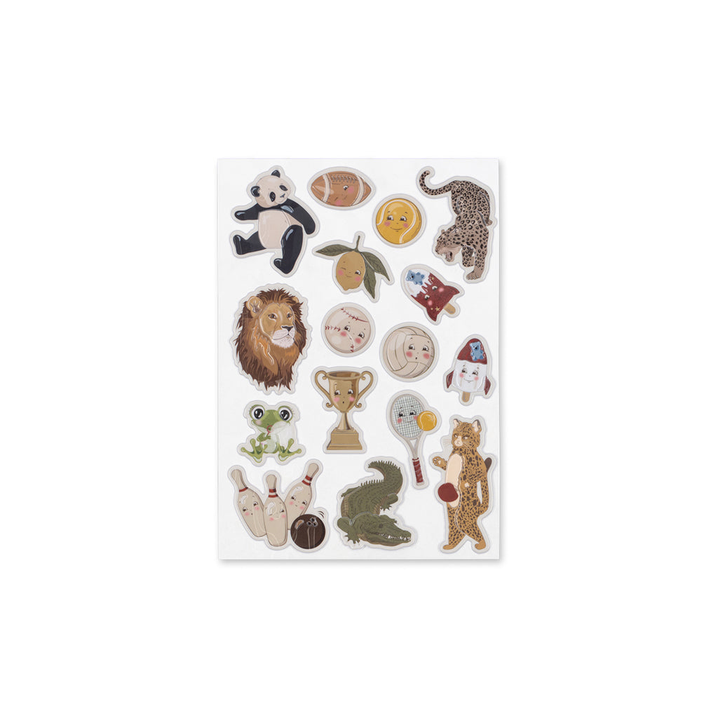 Konges Sløjd klistermærker, puffy - Dyr