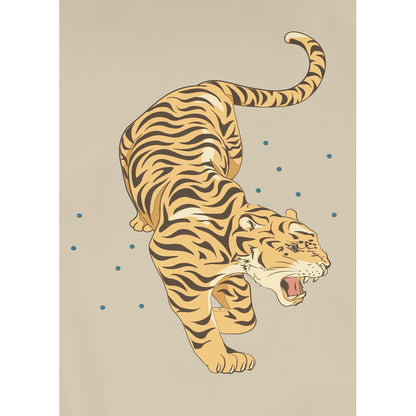 Konges Sløjd, hagesmæk sæt, Dinner Bib 2-pak - Tiger Ruggito